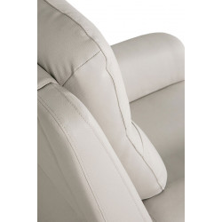 Regent 3 Seater Electric Recliner Leather Stone